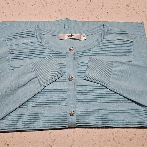 New Redy Pearled Women's Cardigan sz small - Picture 6 of 8